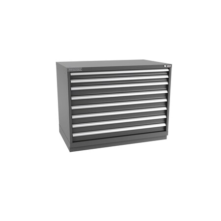 Champion Tool Storage Modular Drawer Cabinet, 8 Drawer, Dark Gray, Steel, 47 in W x 28-1/2 in D x 36 in H E15000801ILCFTB-DG